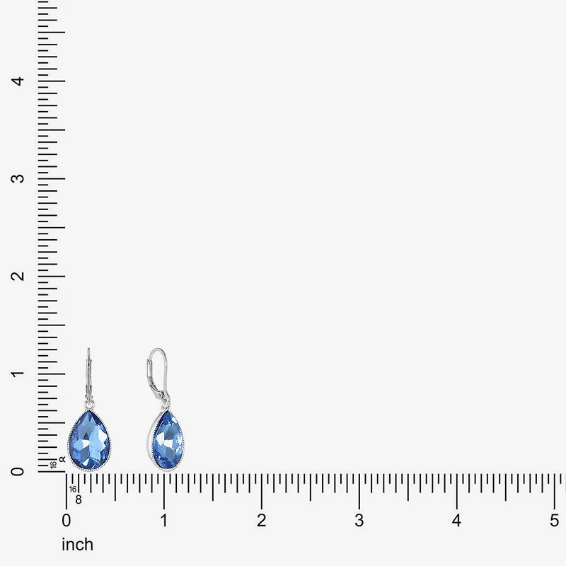 Monet Jewelry Silver Tone Womens Drop Earrings