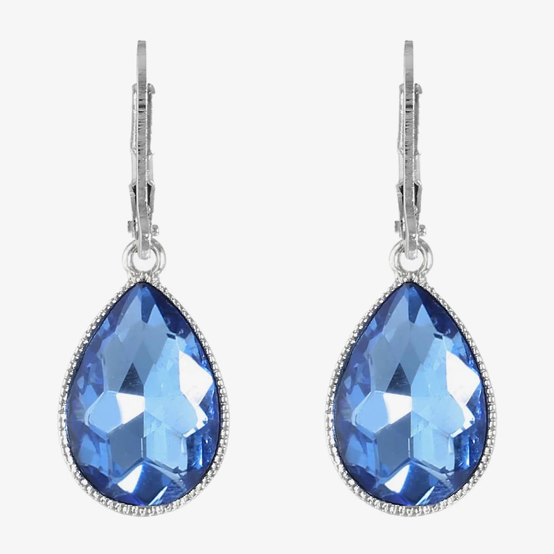 Monet Jewelry Silver Tone Womens Drop Earrings