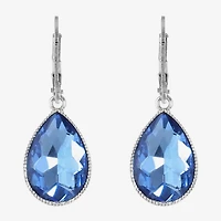 Monet Jewelry Silver Tone Womens Drop Earrings