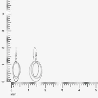 Liz Claiborne® Silver-Tone, Orbital Drop Earrings