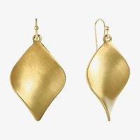 Monet Jewelry Gold Tone Twisted Womens Drop Earrings