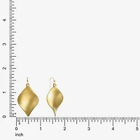 Monet Jewelry Gold Tone Twisted Womens Drop Earrings