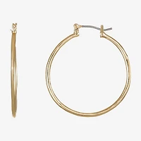 Liz Claiborne Womens 31mm Hypoallergenic Hoop Earrings