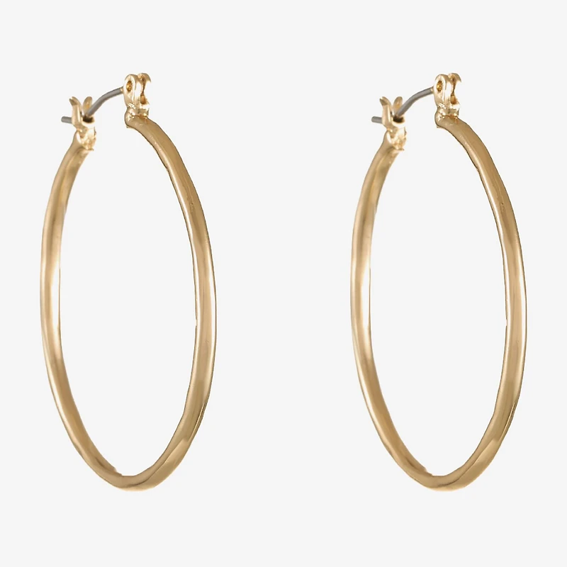 Liz Claiborne Womens 31mm Hypoallergenic Hoop Earrings
