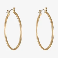 Liz Claiborne Womens 31mm Hypoallergenic Hoop Earrings
