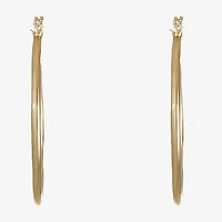 Liz Claiborne Womens 31mm Hypoallergenic Hoop Earrings