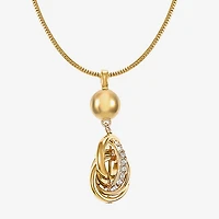 Monet Jewelry Silver Tone Womens 17 Inch Pendant Necklace