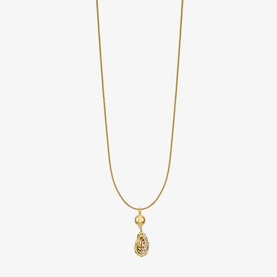 Monet Jewelry Silver Tone Womens 17 Inch Pendant Necklace
