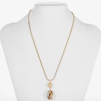 Monet Jewelry Silver Tone Womens 17 Inch Pendant Necklace