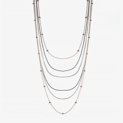 Liz Claiborne Layered Womens 17 Inch Strand Necklace