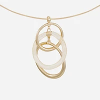 Liz Claiborne Womens Round 34 Inch Pendant Necklace