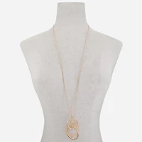 Liz Claiborne Womens Round 34 Inch Pendant Necklace