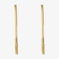 Monet Jewelry Gold Tone Womens 47mm Hypoallergenic Hoop Earrings
