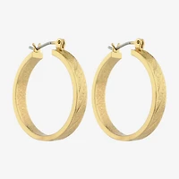 Liz Claiborne Womens 25.4mm Hypoallergenic Hoop Earrings