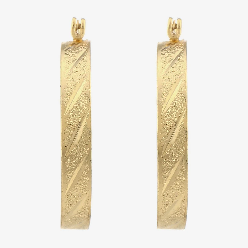 Liz Claiborne Womens 25.4mm Hypoallergenic Hoop Earrings