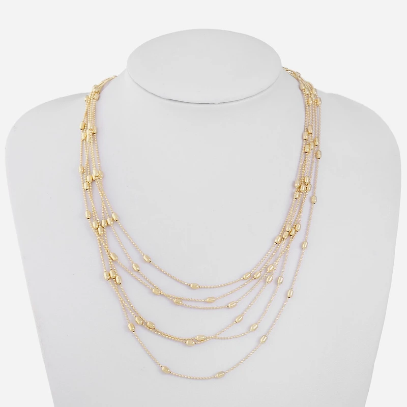 Liz Claiborne Layered Womens 18 Inch Strand Necklace