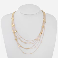 Liz Claiborne Layered Womens 18 Inch Strand Necklace