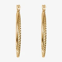 Monet® Gold-Tone 2-Row Hoop Earrings