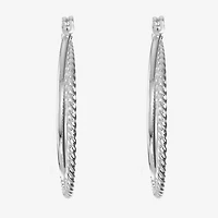 Monet® Gold-Tone 2-Row Hoop Earrings