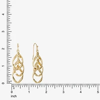Liz Claiborne Twsited Orbital Womens Hypoallergenic Drop Earrings