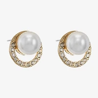 Monet Jewelry Simulated Pearl 15.7mm Stud Earrings