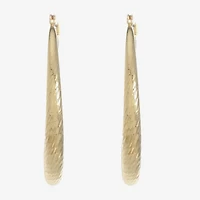 Monet Jewelry Womens 53mm Hypoallergenic Hoop Earrings