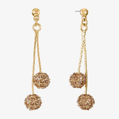 Monet Jewelry Gold Tone Womens Hypoallergenic Drop Earrings