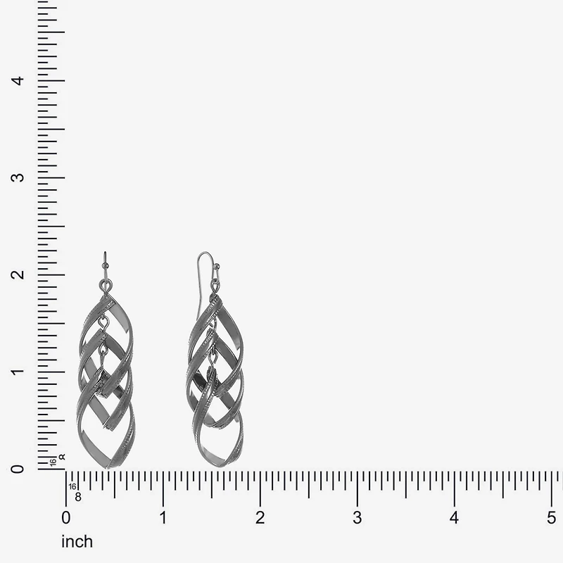 Liz Claiborne Linear Womens Drop Earrings
