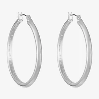Liz Claiborne Womens 44.5mm Hypoallergenic Hoop Earrings
