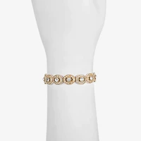 Monet Jewelry Womens Curved Stretch Bracelet
