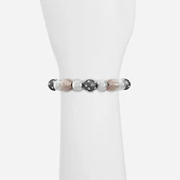 Liz Claiborne Tri Tone Womens White Stretch Bracelet