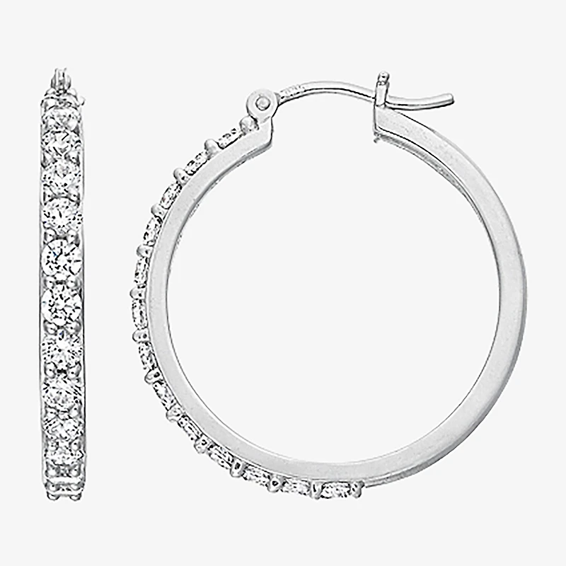 DiamonArt® Cubic Zirconia Hoop Earrings
