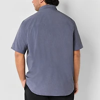 Stylus Mens Short Sleeve Regular Fit Big and Tall Button-Down Shirt