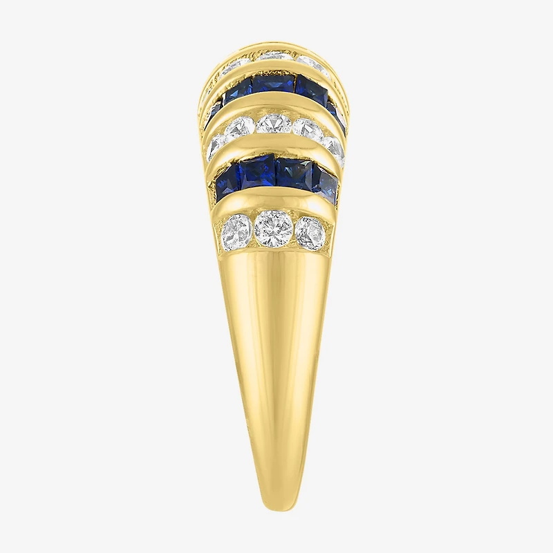 Gemstone 14K Gold Over Silver Cocktail Ring