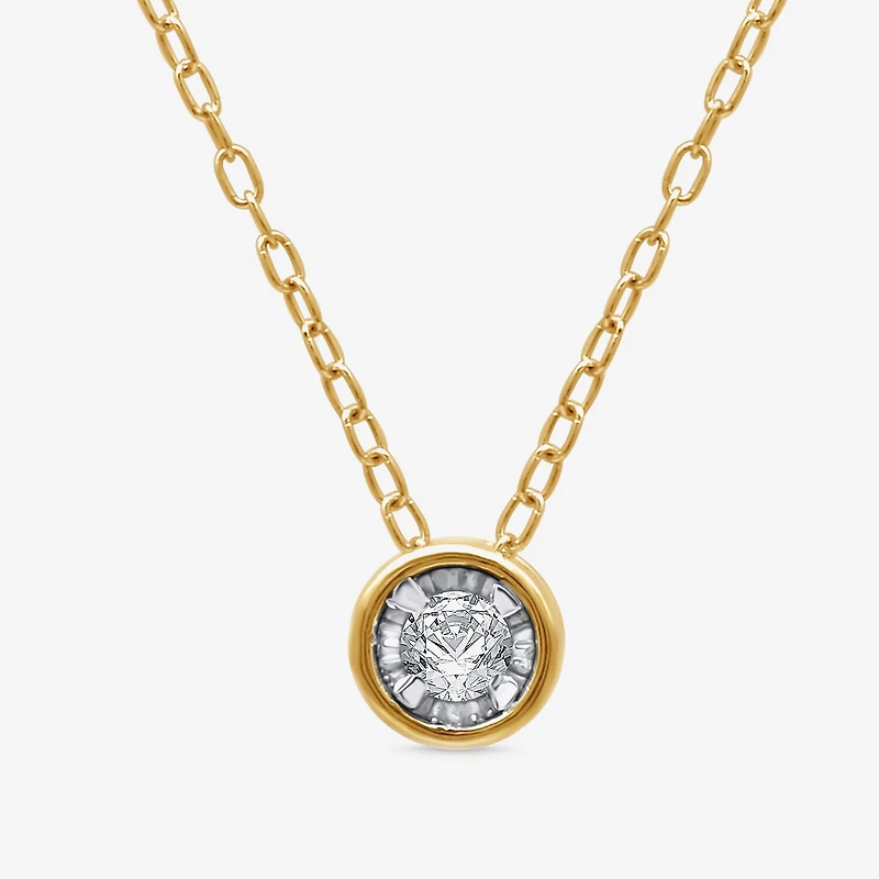 1/4 CT. T.W. Lab Grown White Diamond 14K Gold Over Silver or Sterling Round 2-pc. Jewelry Set