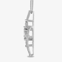 Womens 1/2 CT. T.W. Lab Grown White Diamond Sterling Silver 18 Inch Pendant Necklace
