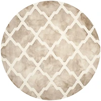 Safavieh Dip Dye Collection Petra Geometric Round Area Rug