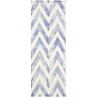 Safavieh Dip Dye Collection Ronnie Chevron Runner Rug