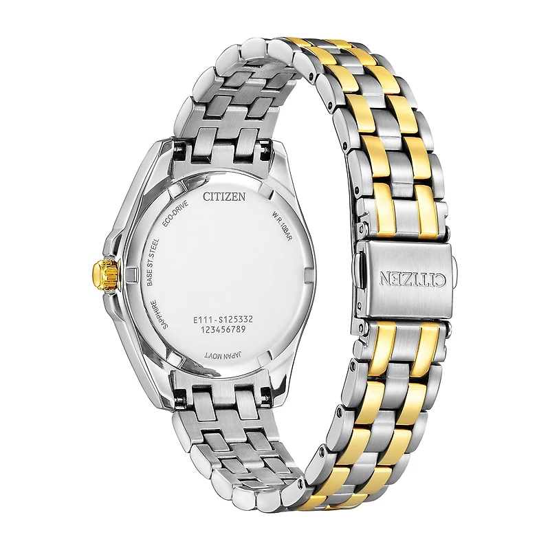 Citizen Peyten Womens Two Tone Stainless Steel Bracelet Watch Eo1224-54d