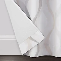 Eclipse Kerry Watercolor Ogee Rod Pocket Energy Saving Blackout Set of 2 Curtain Panel