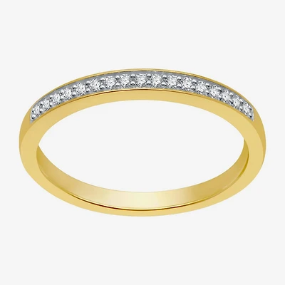 I Said Yes (H-I / I1) Womens 1/10 CT. T.W. Lab Grown White Diamond Sterling Silver Band