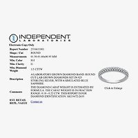 I Said Yes (H-I / I1) Womens 1/5 CT. Lab Grown White Diamond Sterling Silver Anniversary Wedding Band