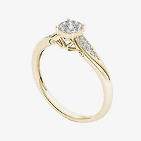 1/6 CT.T.W. Natural Diamond 10K Yellow Gold Engagement Ring