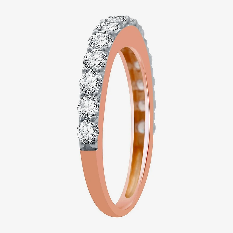 Classic Collection Womens 1 CT. T.W. Natural White Diamond 10K Gold Wedding Band