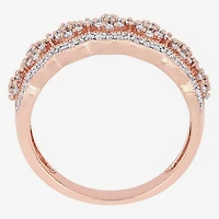 Womens 2.5MM 1/2 CT. T.W. Natural White Diamond 10K Gold Anniversary Band