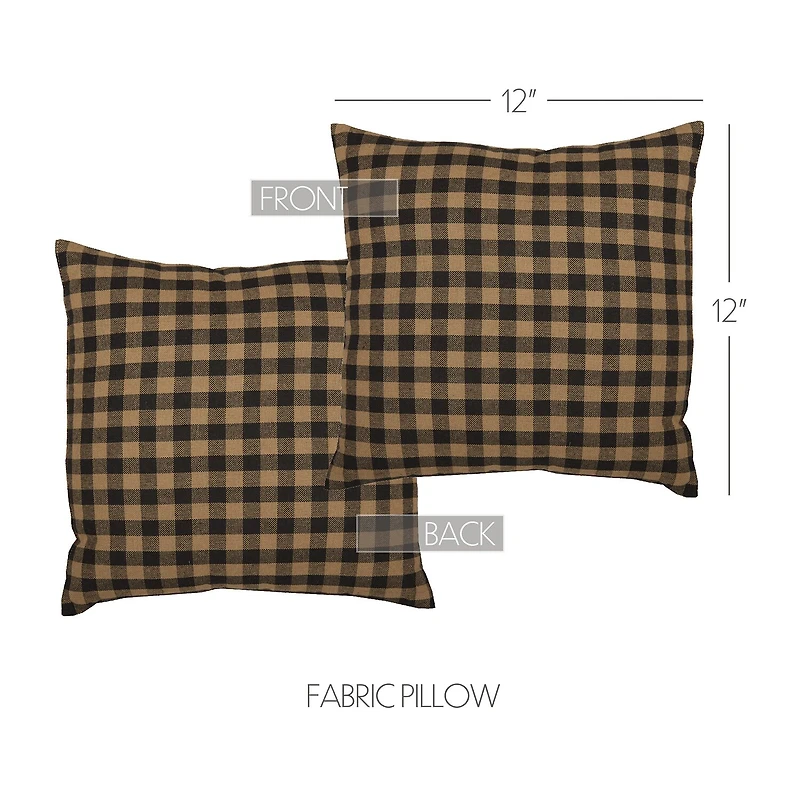 VHC Brands Country Check Square Throw Pillow
