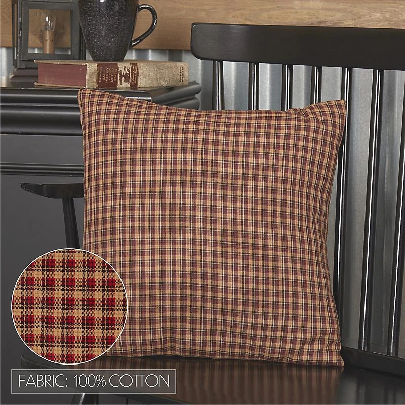 VHC Brands Patriotic Patch Square Throw Pillow