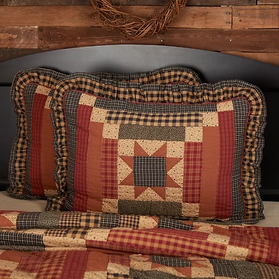 VHC Brands Cobblestone Reversible Pillow Sham