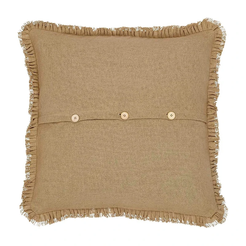VHC Brands Veranda Burlap Natural Reversible Euro Sham