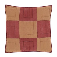 VHC Brands Cody Burgundy Star Reversible Euro Sham